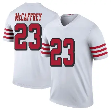 ＃23 Men's Christian McCaffrey White Legend San Francisco 49ers Color Rush Jersey