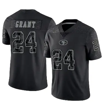 ＃24 Youth Richie Grant Black Limited San Francisco 49ers Reflective Jersey