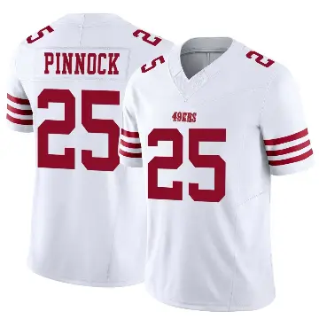 ＃25 Youth Jason Pinnock White Limited San Francisco 49ers Vapor F.U.S.E. Jersey
