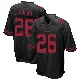 ＃26 Men's Chase Lucas Black Game San Francisco 49ers Alternate Jersey