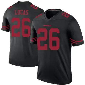 ＃26 Men's Chase Lucas Black Legend San Francisco 49ers Color Rush Jersey