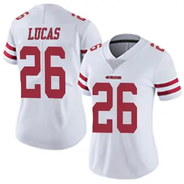 ＃26 Women's Chase Lucas White Limited San Francisco 49ers Vapor Untouchable Jersey