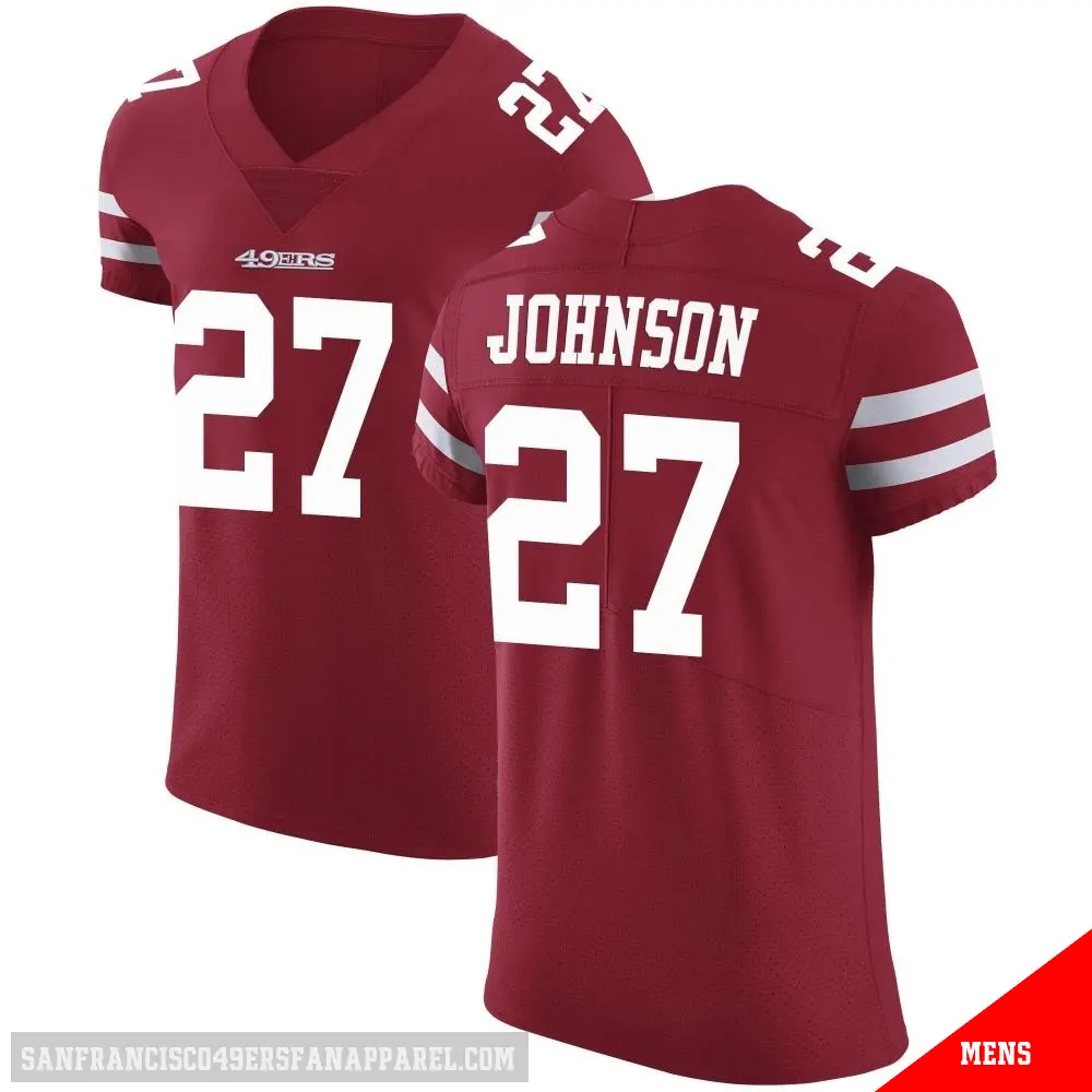 ＃27 Men's Dontae Johnson Red Elite San Francisco 49ers Team Color Vapor Untouchable Jersey