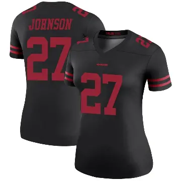 ＃27 Women's Dontae Johnson Black Legend San Francisco 49ers Color Rush Jersey