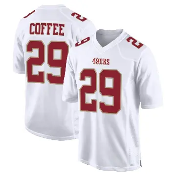 ＃29 Men's Glen Coffee White Game San Francisco 49ers Fashion Jersey