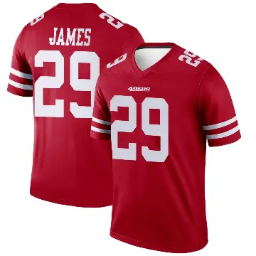 ＃29 Men's Jordan James Scarlet Legend San Francisco 49ers Jersey