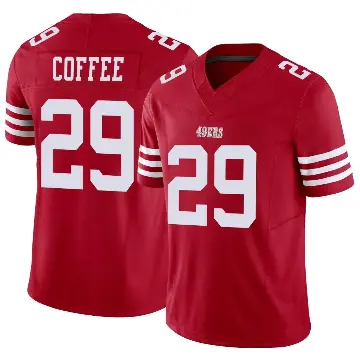 ＃29 Youth Glen Coffee Scarlet Limited San Francisco 49ers Vapor F.U.S.E. Jersey