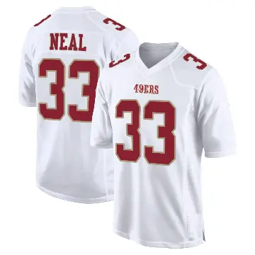 ＃33 Men's Siran Neal White Game San Francisco 49ers Fashion Jersey