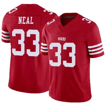 ＃33 Youth Siran Neal Scarlet Limited San Francisco 49ers Vapor F.U.S.E. Jersey