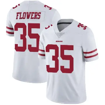 ＃35 Men's Dallis Flowers White Limited San Francisco 49ers Vapor Untouchable Jersey