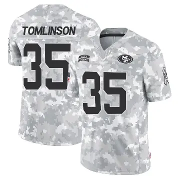 ＃35 Men's Tre Tomlinson Arctic Camo Limited San Francisco 49ers 2024 Salute to Service Jersey