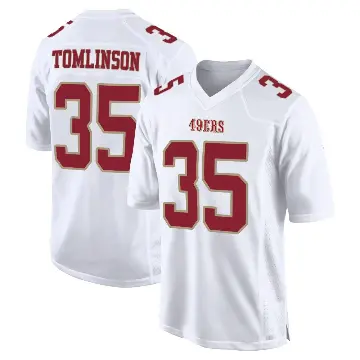＃35 Men's Tre Tomlinson White Game San Francisco 49ers Fashion Jersey