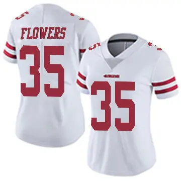 ＃35 Women's Dallis Flowers White Limited San Francisco 49ers Vapor Untouchable Jersey