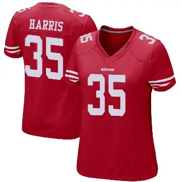 ＃35 Women's Erik Harris Red Game San Francisco 49ers Team Color Jersey