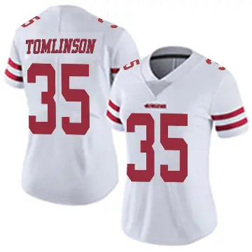 ＃35 Women's Tre Tomlinson White Limited San Francisco 49ers Vapor Untouchable Jersey