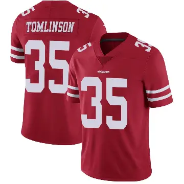 ＃35 Youth Tre Tomlinson Red Limited San Francisco 49ers Team Color Vapor Untouchable Jersey