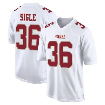 ＃36 Men's Marques Sigle White Game San Francisco 49ers Fashion Jersey