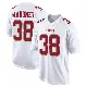 ＃38 Men's Jaylen Mahoney White Game San Francisco 49ers Fashion Jersey