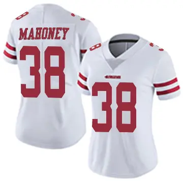 ＃38 Women's Jaylen Mahoney White Limited San Francisco 49ers Vapor Untouchable Jersey