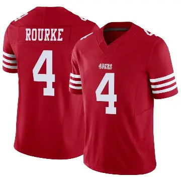 ＃4 Men's Kurtis Rourke Scarlet Limited San Francisco 49ers Vapor F.U.S.E. Jersey