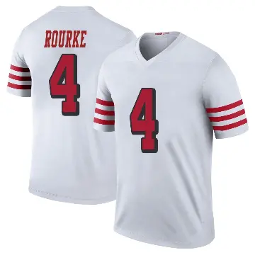 ＃4 Men's Kurtis Rourke White Legend San Francisco 49ers Color Rush Jersey
