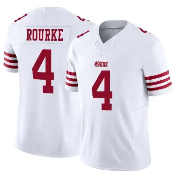 ＃4 Men's Kurtis Rourke White Limited San Francisco 49ers Vapor F.U.S.E. Jersey