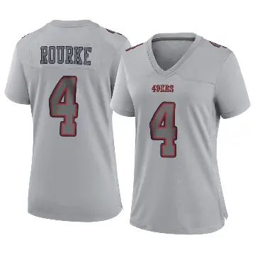 ＃4 Women's Kurtis Rourke Gray Game San Francisco 49ers Atmosphere Fashion Jersey