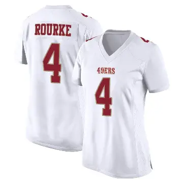 ＃4 Women's Kurtis Rourke White Game San Francisco 49ers Fashion Jersey