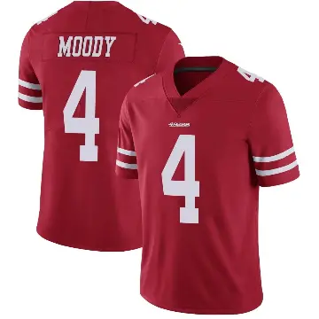 ＃4 Youth Jake Moody Red Limited San Francisco 49ers Team Color Vapor Untouchable Jersey