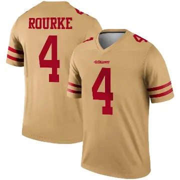 ＃4 Youth Kurtis Rourke Gold Legend San Francisco 49ers Inverted Jersey