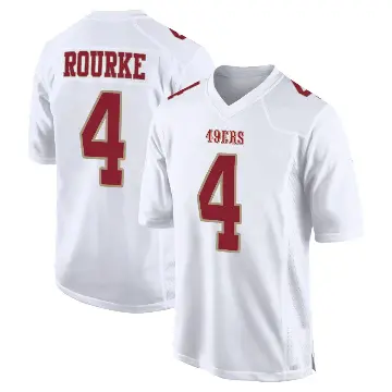 ＃4 Youth Kurtis Rourke White Game San Francisco 49ers Fashion Jersey