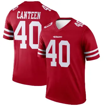 ＃40 Youth Derrick Canteen Scarlet Legend San Francisco 49ers Jersey