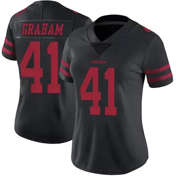 ＃41 Women's Jalen Graham Black Limited San Francisco 49ers Alternate Vapor Untouchable Jersey