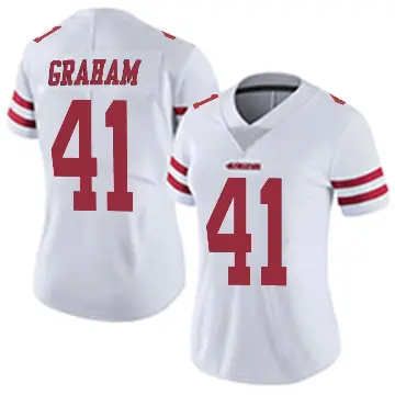 ＃41 Women's Jalen Graham White Limited San Francisco 49ers Vapor Untouchable Jersey