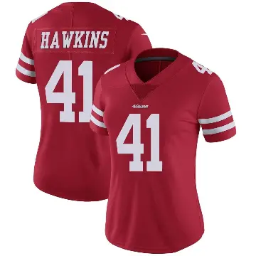 ＃41 Women's Tayler Hawkins Red Limited San Francisco 49ers Team Color Vapor Untouchable Jersey