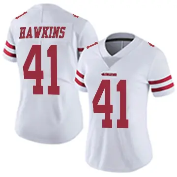 ＃41 Women's Tayler Hawkins White Limited San Francisco 49ers Vapor Untouchable Jersey