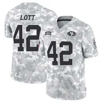 ＃42 Youth Ronnie Lott Arctic Camo Limited San Francisco 49ers 2024 Salute to Service Jersey