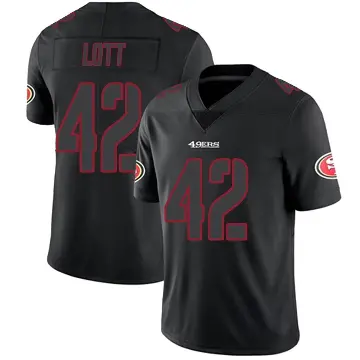 ＃42 Youth Ronnie Lott Black Impact Limited San Francisco 49ers Jersey