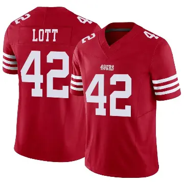 ＃42 Youth Ronnie Lott Scarlet Limited San Francisco 49ers Vapor F.U.S.E. Jersey