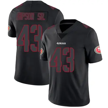 ＃43 Youth Tashaun Gipson Sr. Black Impact Limited San Francisco 49ers Jersey