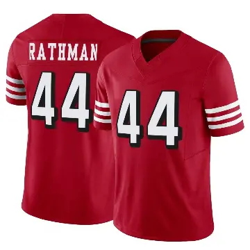 ＃44 Youth Tom Rathman Scarlet Limited San Francisco 49ers Alternate Vapor F.U.S.E. Jersey