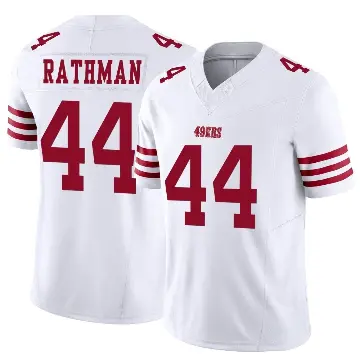 ＃44 Youth Tom Rathman White Limited San Francisco 49ers Vapor F.U.S.E. Jersey