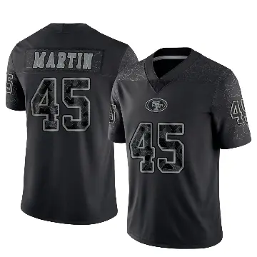 ＃45 Youth Nick Martin Black Limited San Francisco 49ers Reflective Jersey
