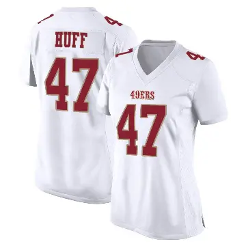 ＃47 Women's Bryce Huff White Game San Francisco 49ers Fashion Jersey
