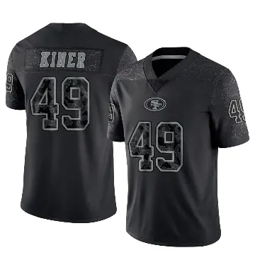 ＃49 Men's Corey Kiner Black Limited San Francisco 49ers Reflective Jersey