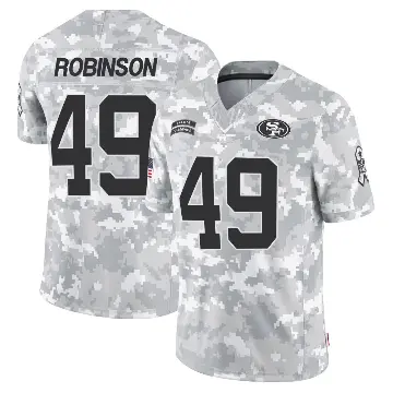 ＃49 Men's Jakob Robinson Arctic Camo Limited San Francisco 49ers 2024 Salute to Service Jersey