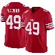 ＃49 Men's Ke'Shawn Vaughn Scarlet Limited San Francisco 49ers Vapor F.U.S.E. Jersey