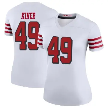 ＃49 Women's Corey Kiner White Legend San Francisco 49ers Color Rush Jersey