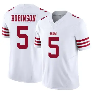 ＃5 Men's Demarcus Robinson White Limited San Francisco 49ers Vapor F.U.S.E. Jersey