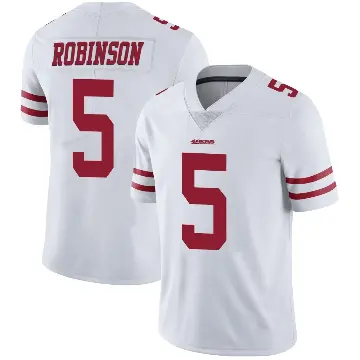 ＃5 Men's Demarcus Robinson White Limited San Francisco 49ers Vapor Untouchable Jersey